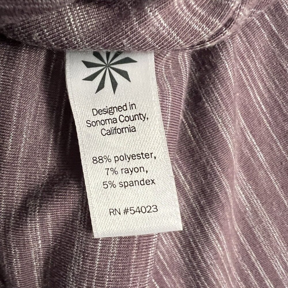 Athleta Avenues Dress Women Extra Large Purple Jersey Tee Soft Cozy Athleisure - Picture 5 of 13